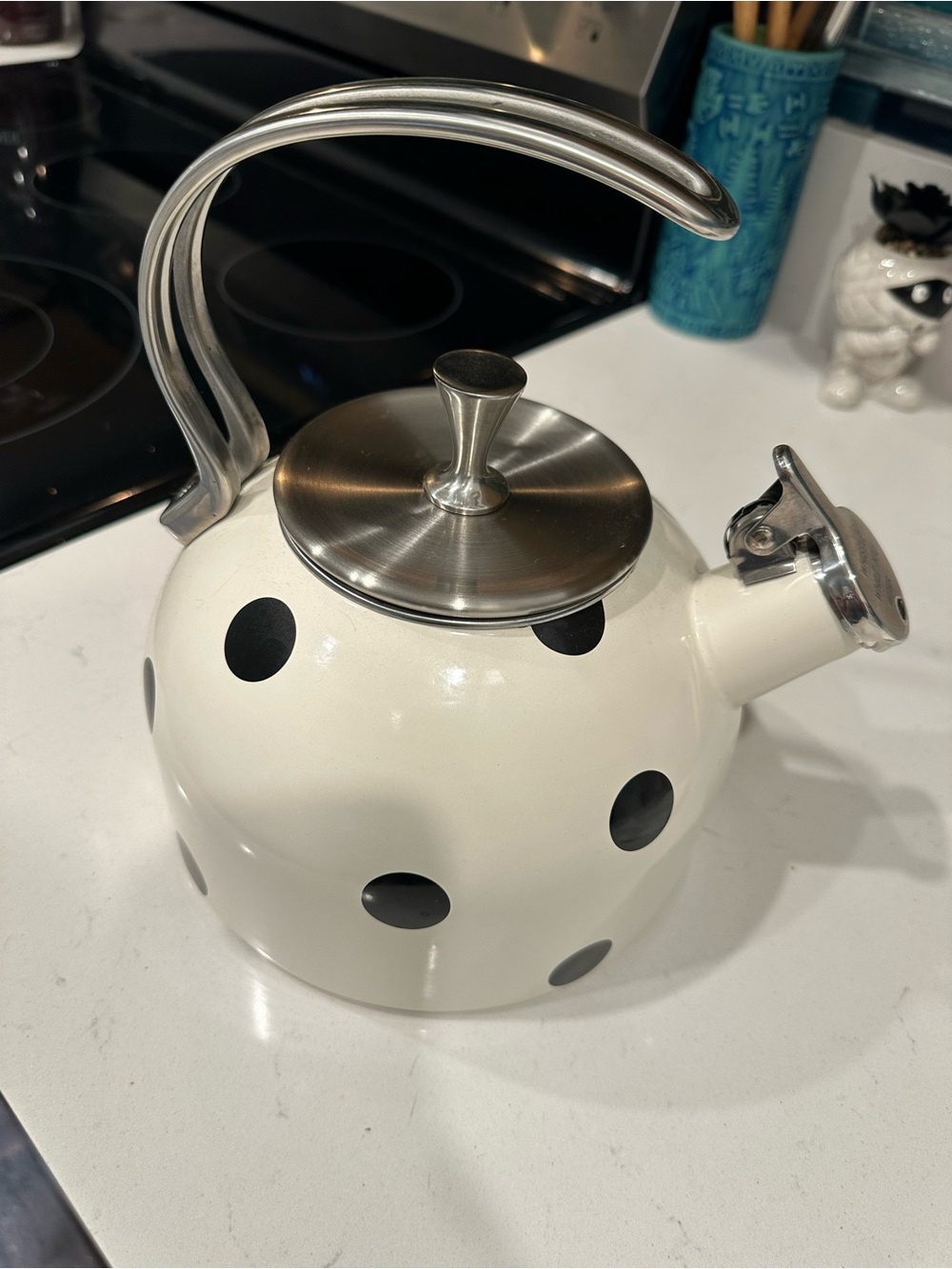 Kate spade polka dot tea kettle